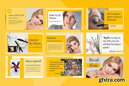 Dhylan Beauty Salon - Powerpoint Keynote and Google Slides Templates