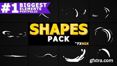 MA - Cartoon Shape Elements After Effects Templates 156162