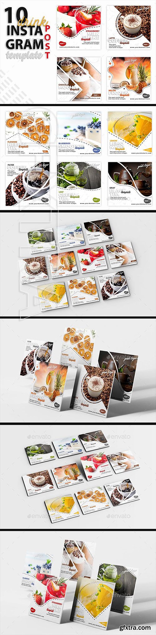 GraphicRiver - Instagram Post Template - Drink 23052968