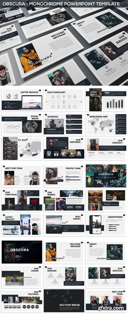 Obscura - Monochrome Powerpoint Template