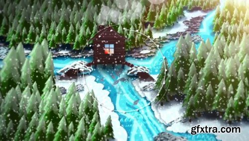 Cartoon Forest Logo Winter - After Effects 149218