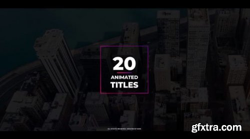 20 Animated Titles - After Effects 149449