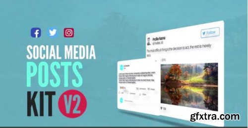 Social Media Animated Post Kit V2 - After Effects 149976