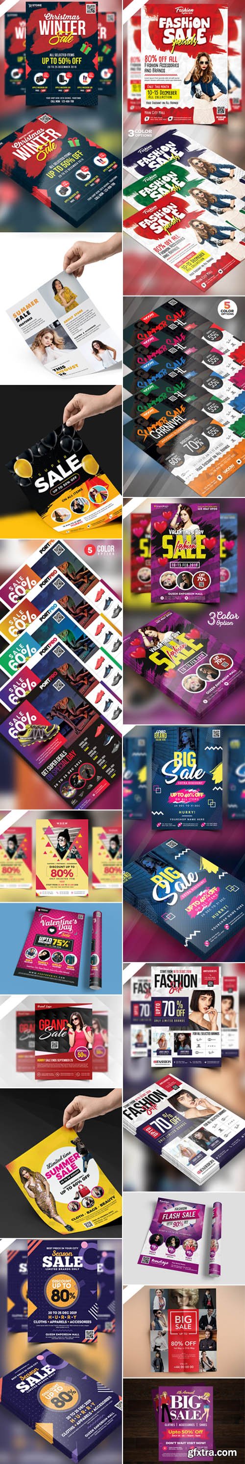 Multipurpose Sale Flyer PSD Templates Collection