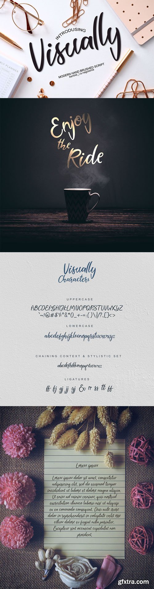 Visually Script Font