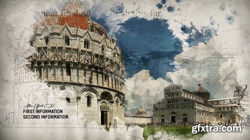 Videohive Historical Memories // Watercolor Ink Slideshow 18404158