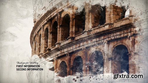 Videohive Historical Memories // Watercolor Ink Slideshow 18404158