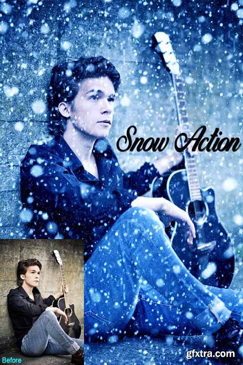 Graphicriver Amazing 15 Snow Photoshop Action Vol 1 22998824