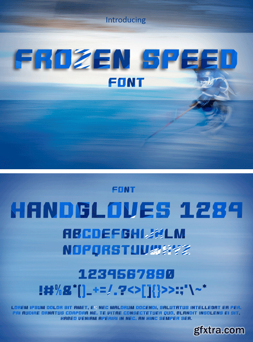 Fontbundles - Frozen Speed Font 184567