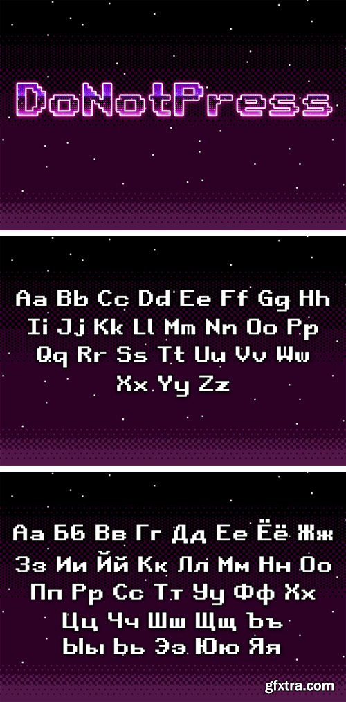 Do Not Press Font