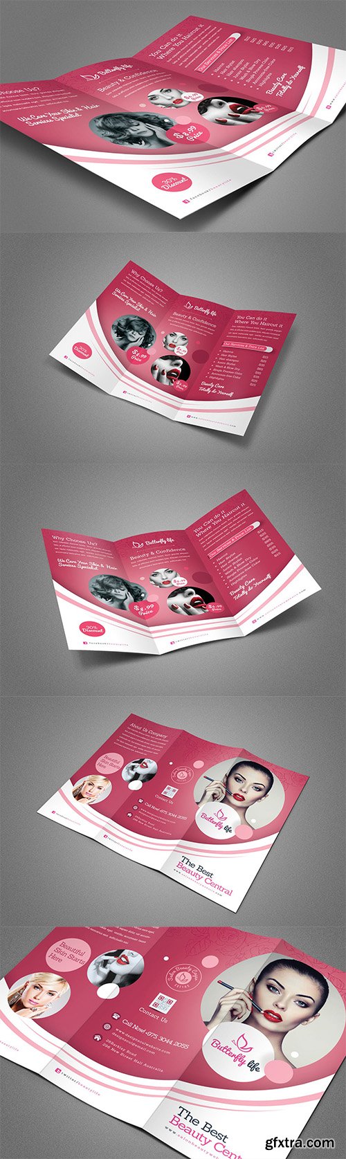 Beauty Salon Trifold Brochure