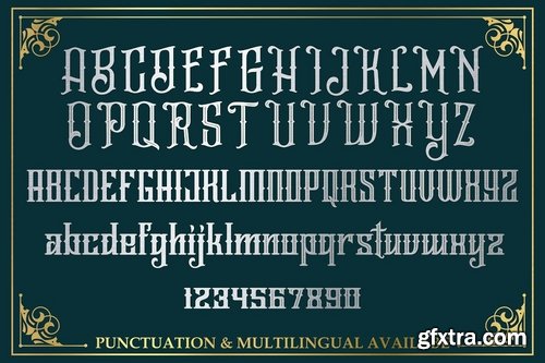 CM - Jailetter Typeface + Extras 3076711