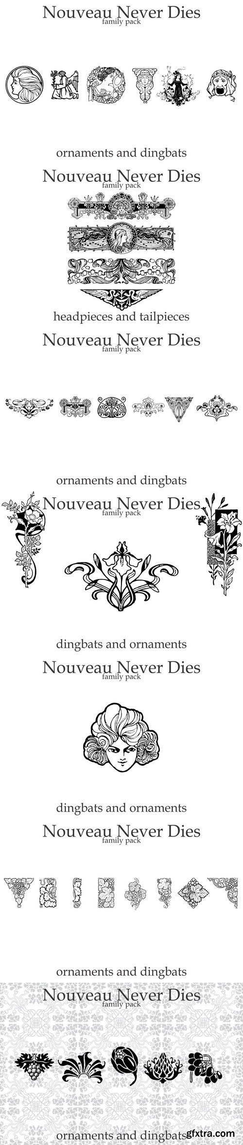 Fontbundles - Nouveau Never Dies Family 34563