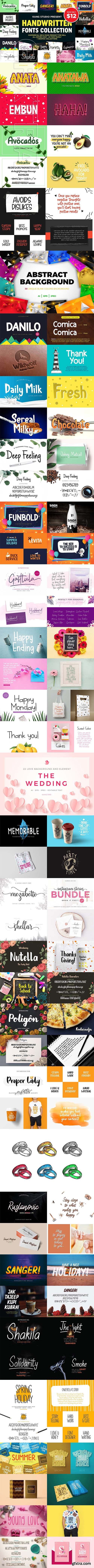 CreativeMarket - YEAR END SALES Fonts + Graphics 3275147