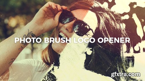 Videohive Photo Brush Logo Opener 21448702