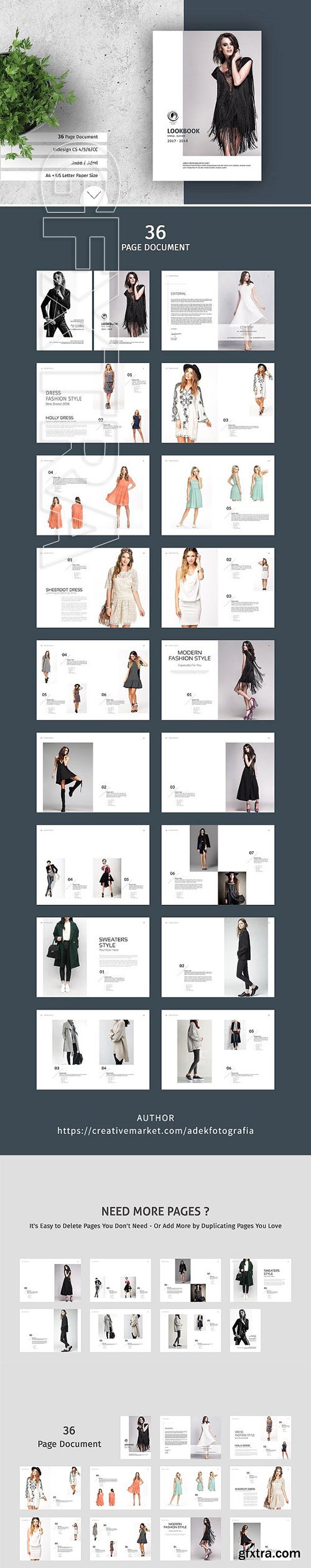 CreativeMarket - Fashion Lookbook 3304204