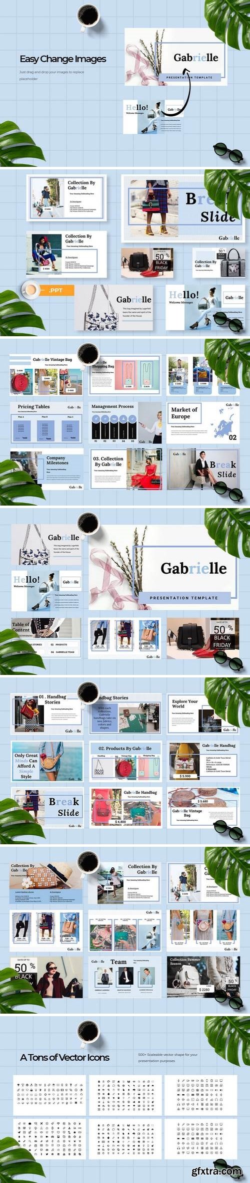 Gabrielle - Powerpoint, Keynote, Google Sliders Templates