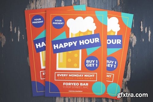 Beer Happy Hour Flyer