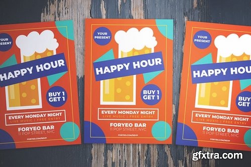 Beer Happy Hour Flyer