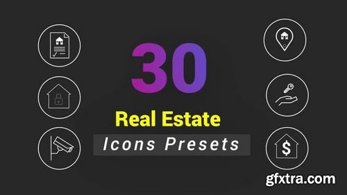 MotionArray - 30 Animated Real Estate Icons 156679