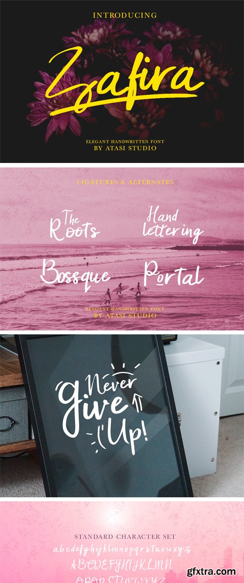 Fontbundles - Zafira Handwritten Font 187074