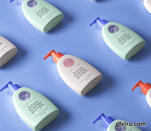 Lotion Pump Psd Cosmetic Mockup