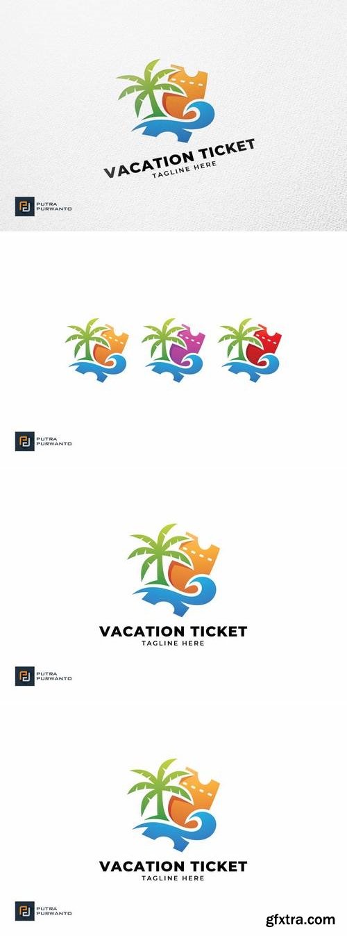 Vacation Ticket - Logo Template