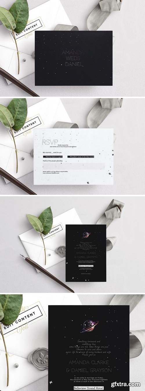 Star & Sky Wedding Invitation