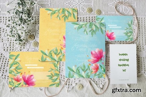 Summer Wedding Invitation Set