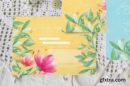 Summer Wedding Invitation Set