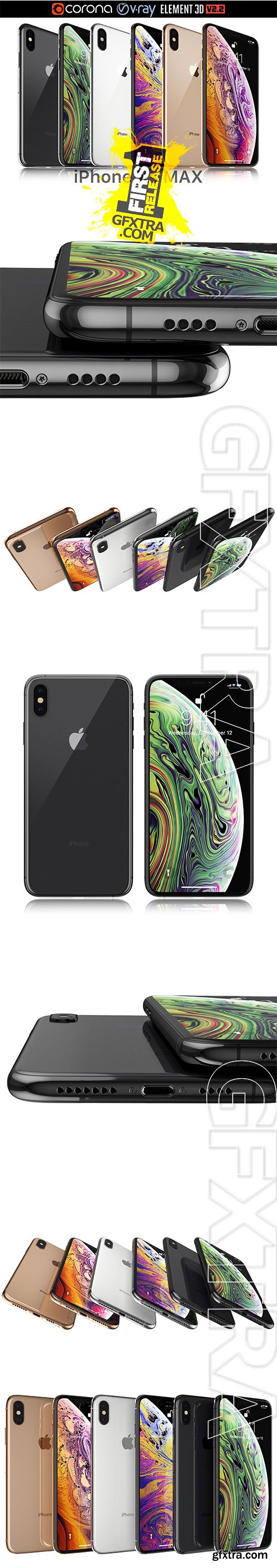 Cubebrush - Apple iPhone XS MAX all colors