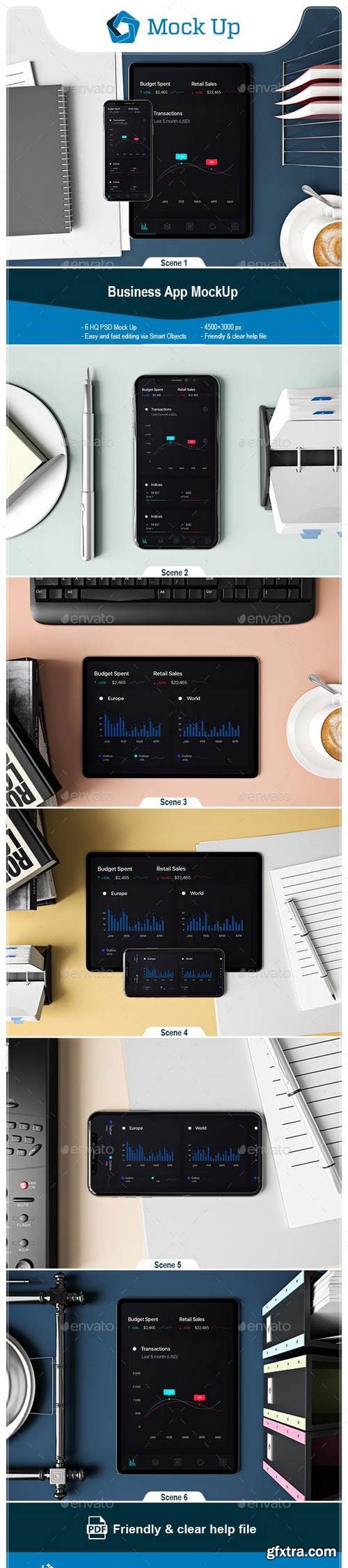 Graphicriver - Business App MockUp 23104608