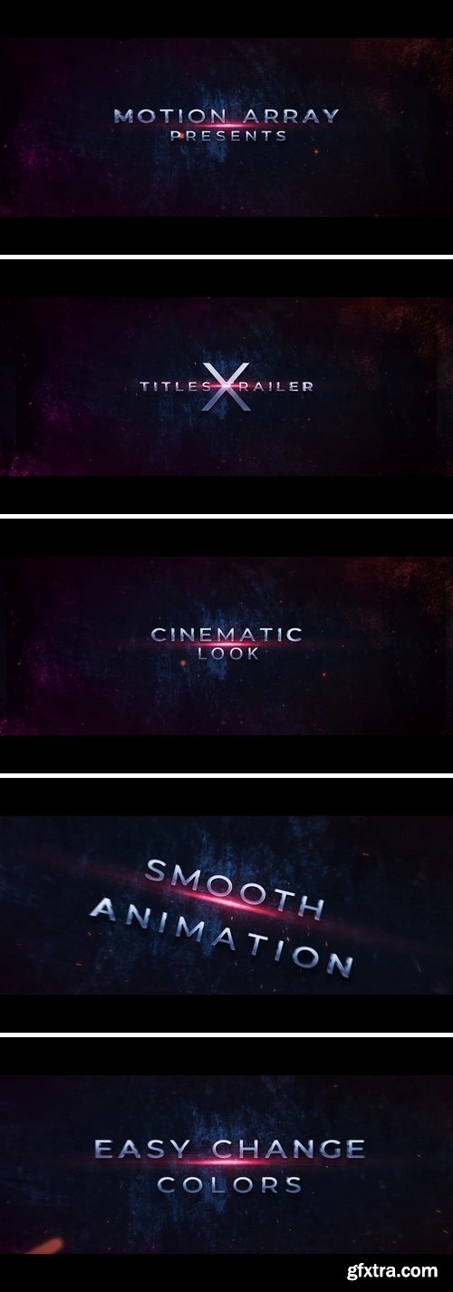 MotionArray -  Titles Trailer X After Effects Templates 157466