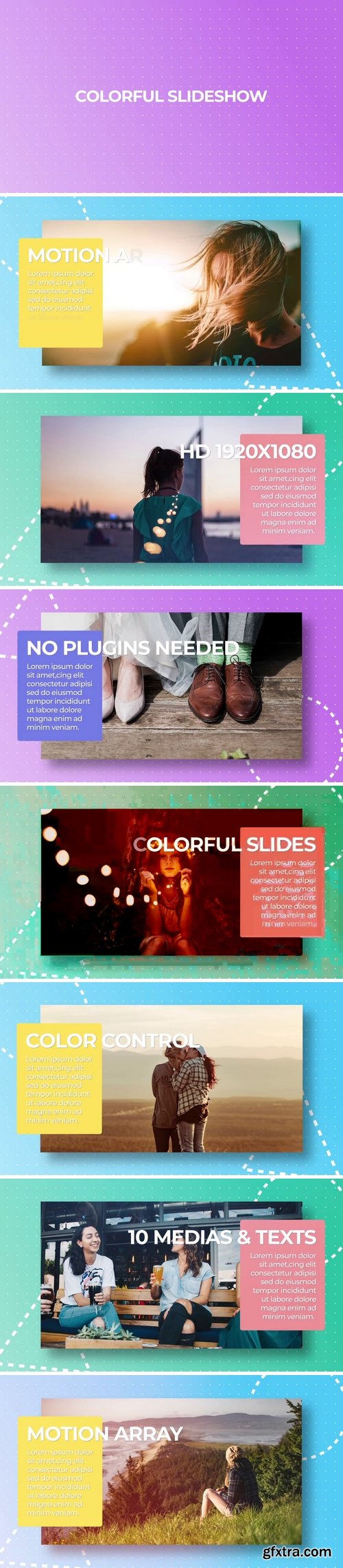 MotionArray - Colorful Slideshow After Effects Templates 154565