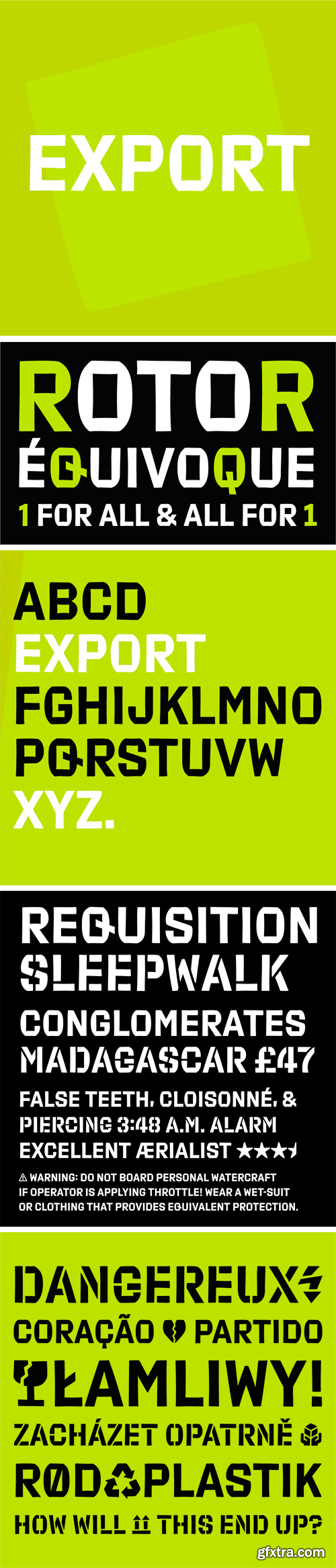 Export Font Family