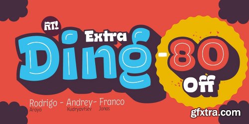 Ding Extra Font Family - 6 Fonts