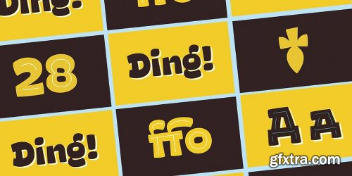 Ding Extra Font Family - 6 Fonts