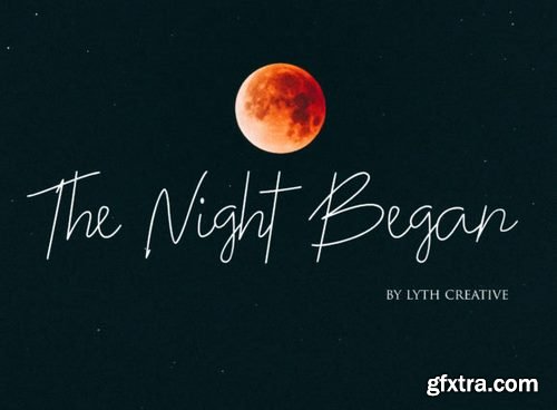 The Night Began Font