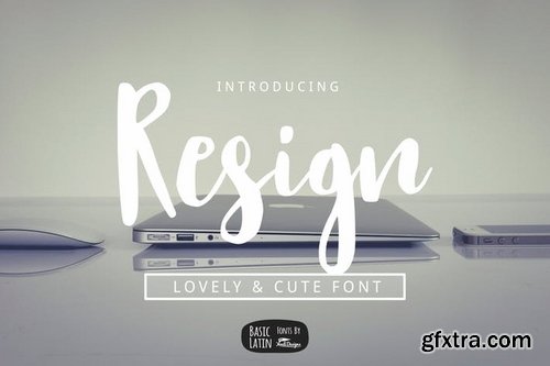 CM - Resign Modern Brush Font 3335804