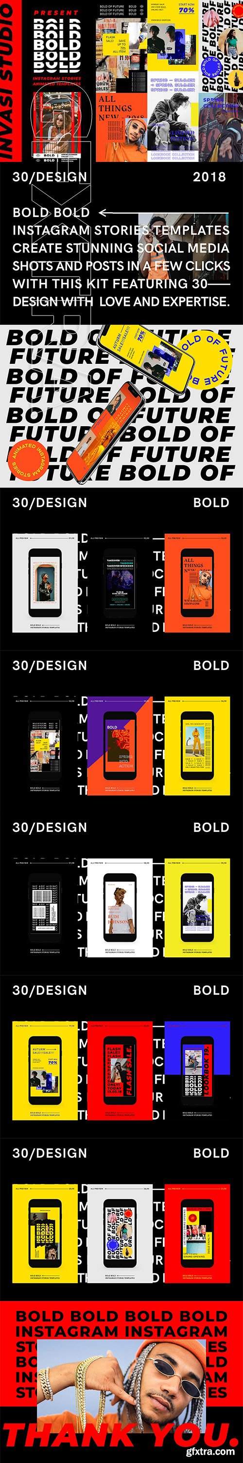 CreativeMarket - BOLD - Instagram Stories Animated 3293423