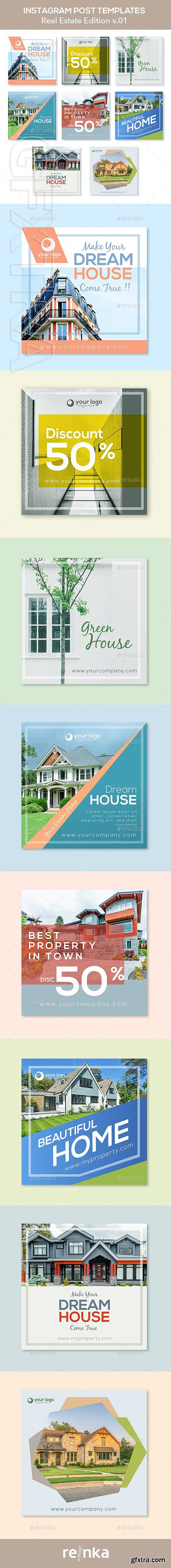 GraphicRiver - Real Estate Instagram Posts V 01 23066217