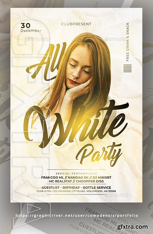 GraphicRiver - White Party Flyer 23059005