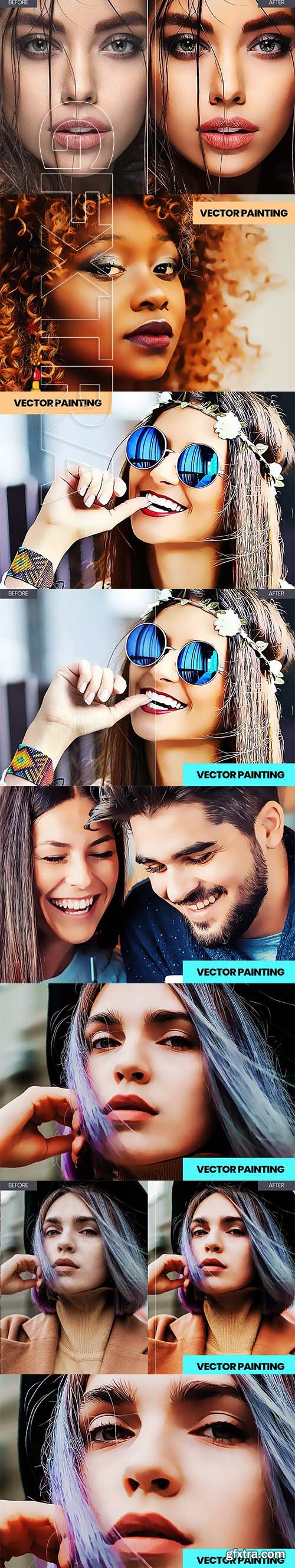 CreativeMarket - Vector Painting Photoshop Action 3142694