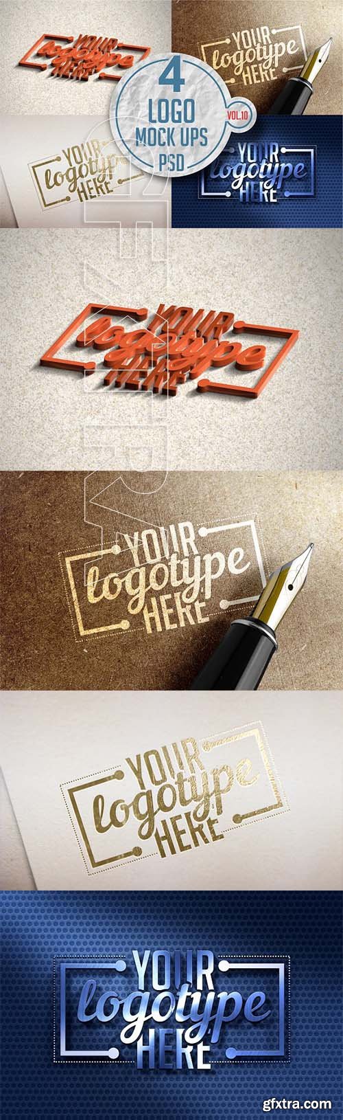 CreativeMarket - Logo Mock-up Pack Vol 10 3332132