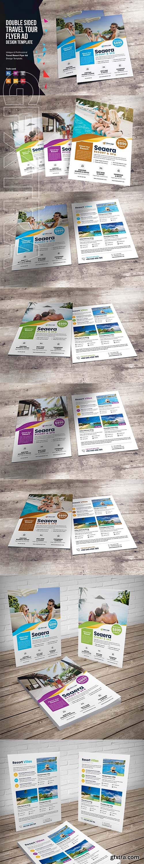 CreativeMarket - Travel Resort Flyer Design 3325312