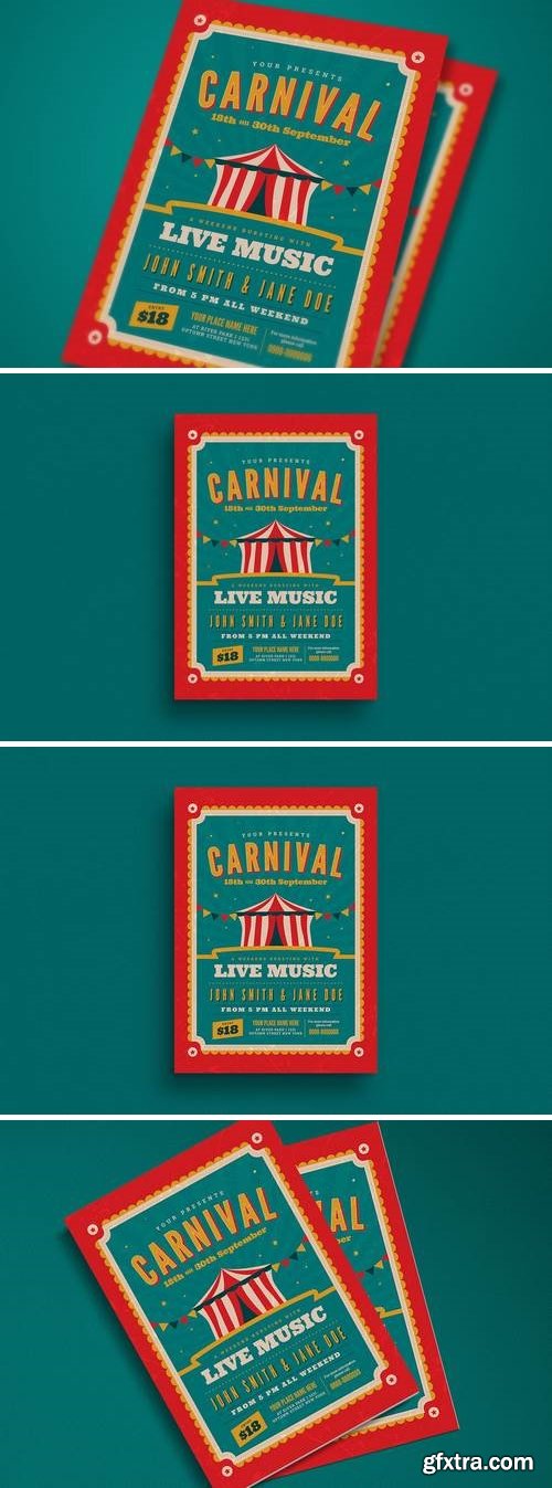 Retro Carnival Event Flyer