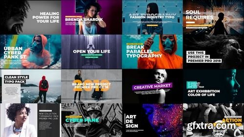 MotionArray -  Modern Typography Pack Premiere Pro Templates 157467