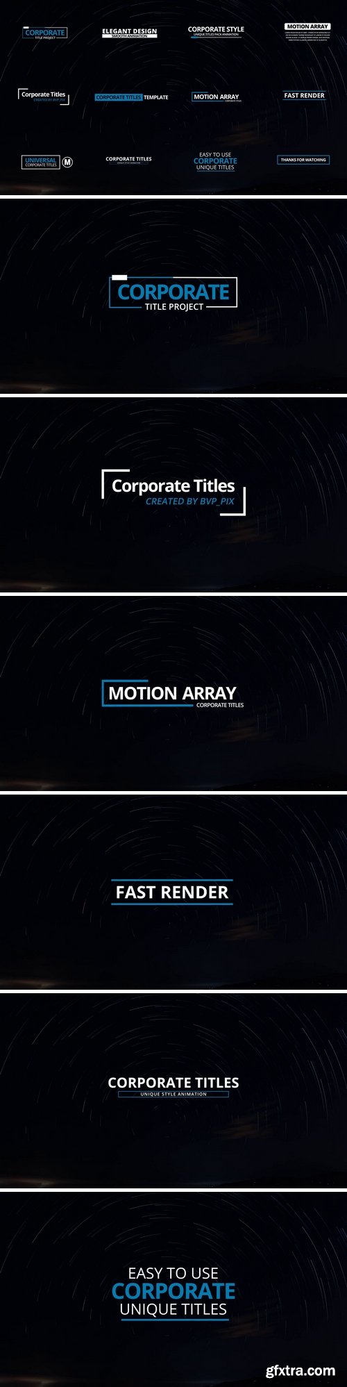 MotionArray -  12 Corporate Titles After Effects Templates 60256