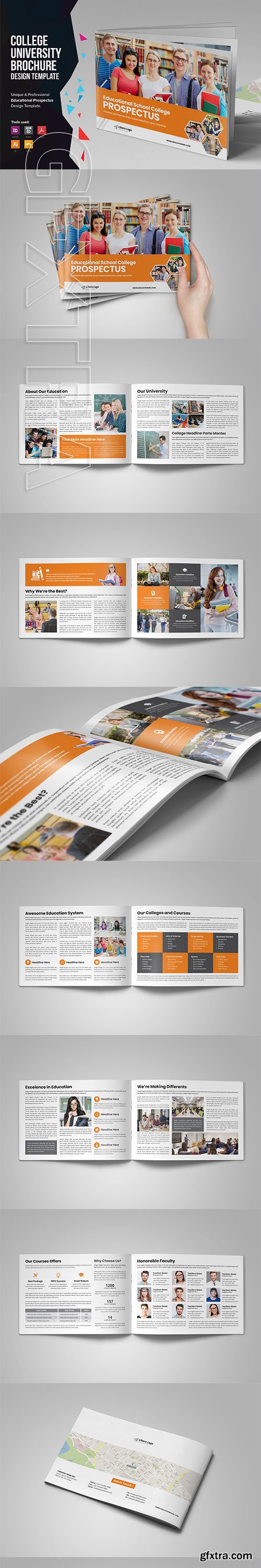 CreativeMarket - College University Prospectus v6 3274374