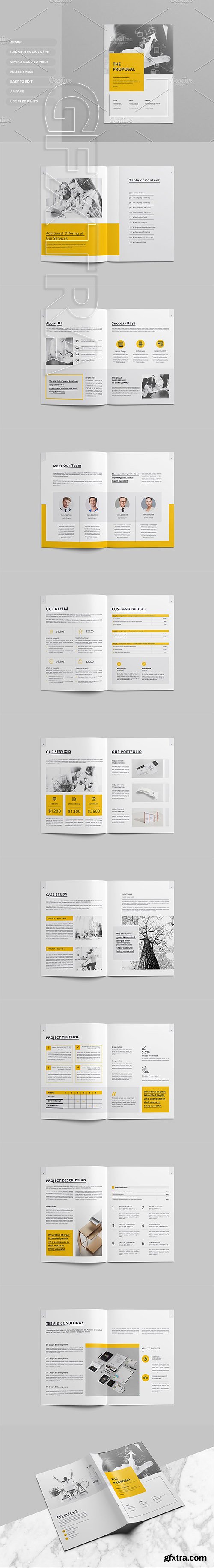 CreativeMarket - Proposal Brochure Template 3332354